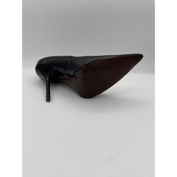 Carlos By Carlos Santana Black Patent Leather Stiletto Heels Size 7 - Picture 7 of 8